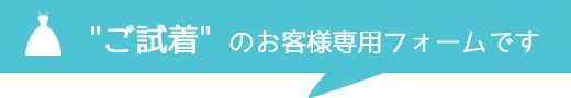 試着のお申し込み専用フォーム