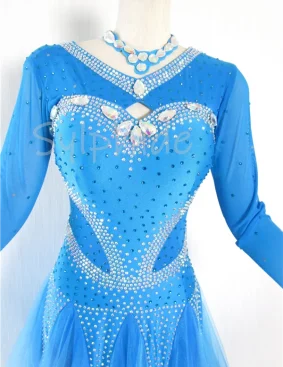 委託】社交ダンスドレス・スタンダードドレス・中古【S-785